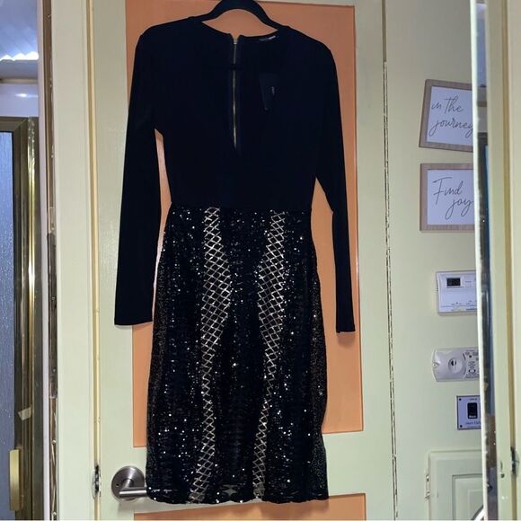 Nwt fashion Nova Your lucky night sequin dress sz L - Picture 2 of 14